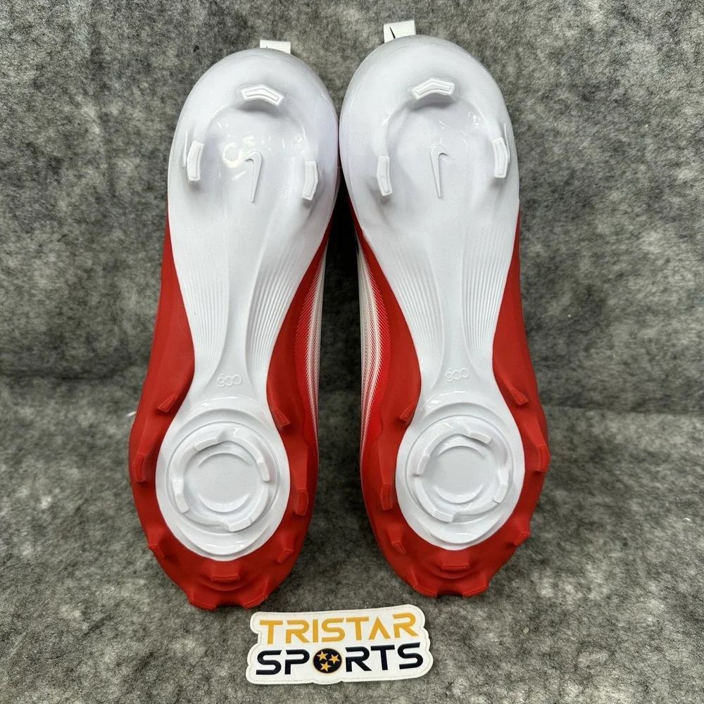 Nike Vapor Speed 3 Football Cleats Mens Size 7.5 White University Red FB3303-102